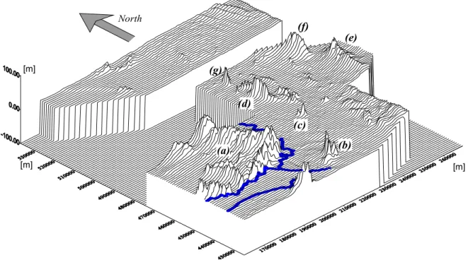 Figure 2 gives a three-dimensional view of the surface elevation with respect to Dutch datum level (NAP)