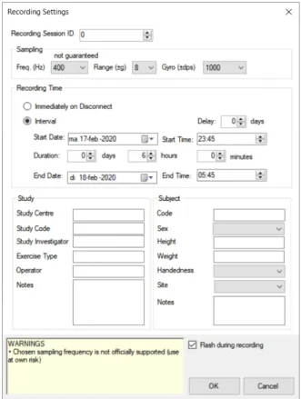 Figuur 2.7: Open movement - record