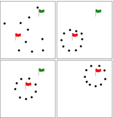 Figure 4: Four different stages of the rescue mission