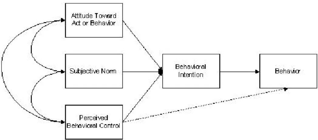 Figuur 3: Theory of planned behavior (Ajzen, 1991) 