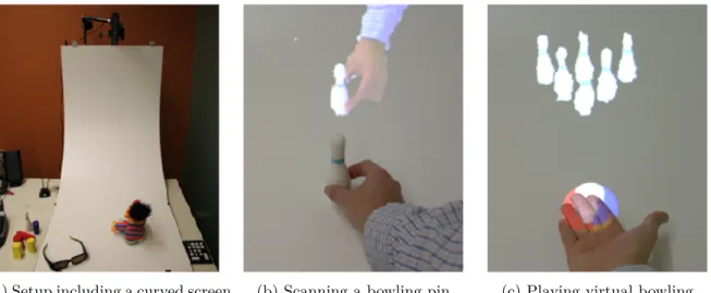 Figure 2.16: An overview of pseudo-haptic feedback provided using SoftAR [41]