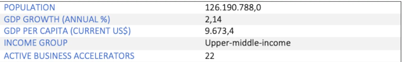 Table 4: Key figures Mexico 