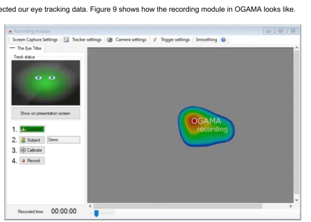 Figure 9 Recording Module OGAMA