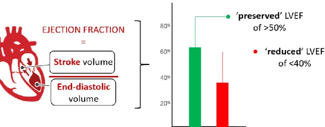 Figure 1: Defining ‘preserved’ and ‘reduced’ left ventricular ejection fraction (LVEF)