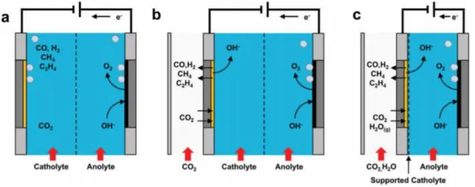 Figure 5 Electrochemical CO 2  reduction cells [43] 