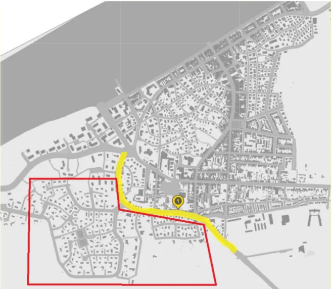 Figuur 10: Verdichten om een residentiële verkaveling te vrijwaren van appartementen aan een kustgemeente