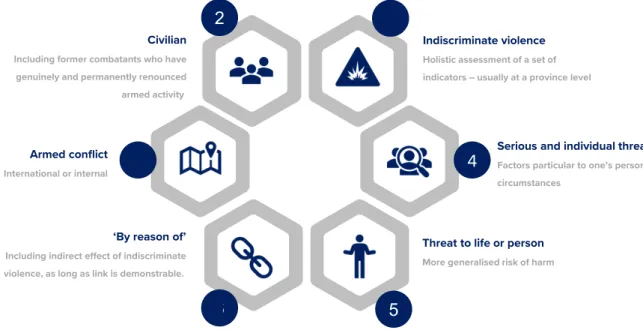 Figure 2. Elements of the legal provision of Article 15(c) QD. 