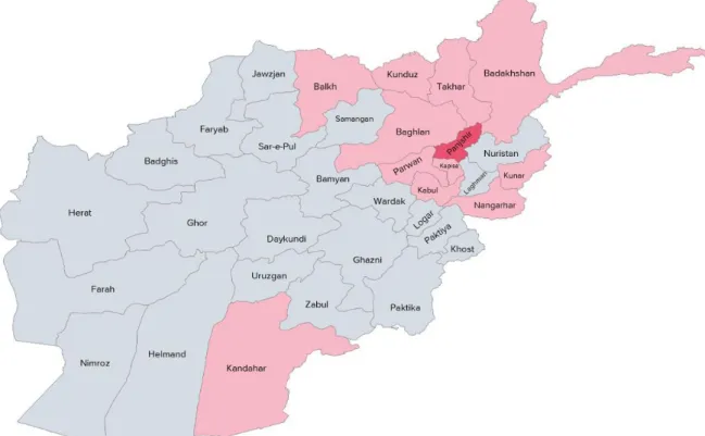 Figure 4. Level of indiscriminate violence in Afghanistan (based on information up to 31 October  2022)