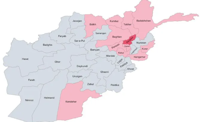 Figure 1. Level of indiscriminate violence in Afghanistan (based on information up to 31 October  2022)