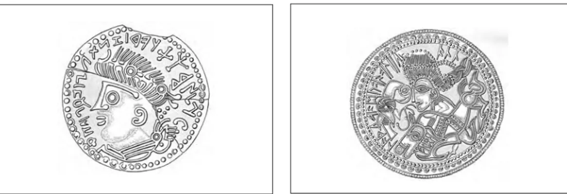 Fig. 3. An example of chronological group 1, identi- identi-fied by a central jewel in the diadem (JD) and a