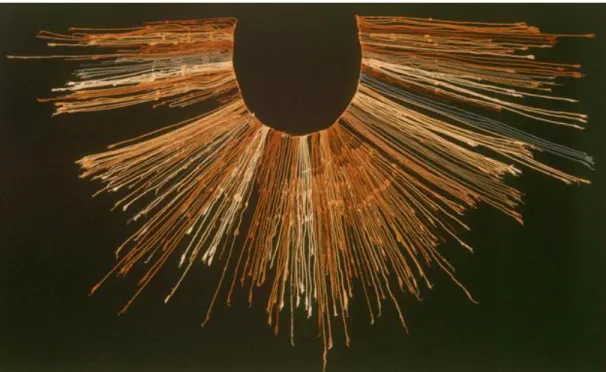 Figure 1: Inca Quipu: 1400 D.C. Inca communication system. From the Larco Museum Collection