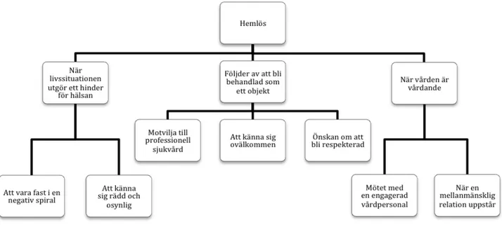 Figur 1. En beskrivning av kategorier och subkategorier. 