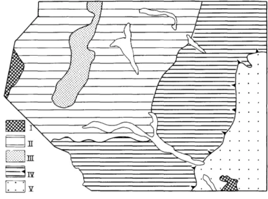 Fig  4.  Geologisk-tektonisk  skiss.  Geologisch-tektonische  Skizze.  ~ l) \J  -1. -/