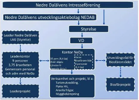 Figur 2. NeDa:s organisationsstruktur 