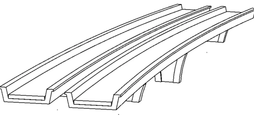 Figur	4:	Illustration	trågbalkbro	i	betong.	