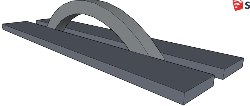 Figur 4.3: Bågbro med enkelbåge.