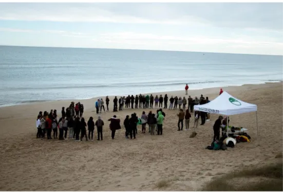 Figure 5 Welcome and introduction to the Beach Clean-Up event by BIOagradables in Valencia