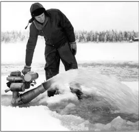 Figur 11. Isväg på 1940- 1950-talen. Vatten 