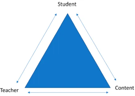 Figure 2. The didactic triangle  