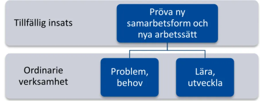 Figur 1. Bearbetad modell utifrån Svensson &amp; von Otter, 2000, Brulin &amp; Svensson, 2011