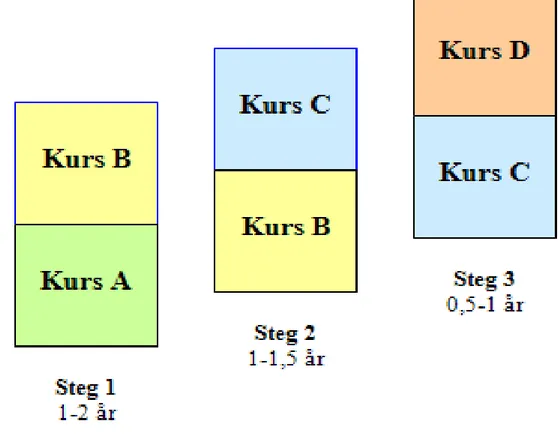 Figur 3.1.2 Sammanställning av de tre sfi stegen 