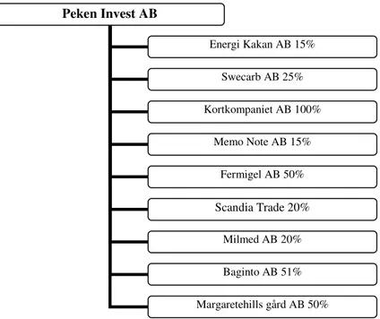 Figur 6. Peken Invest AB:s portföljbolag. 