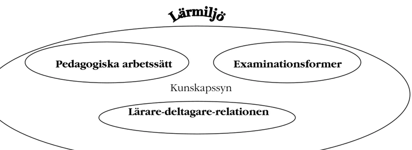 Figur 5. Förhållandet mellan dimensionerna av den belysta och analyserade lärmiljön. 