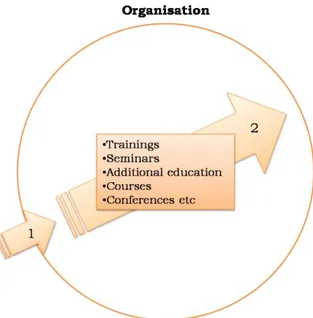 Figure 5.8: Development of an employee within the organisation 