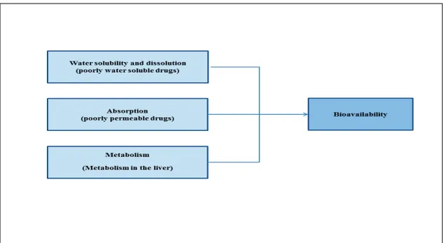 Figure 2. Some factors affecting the bioavailability of drugs after oral  administration 