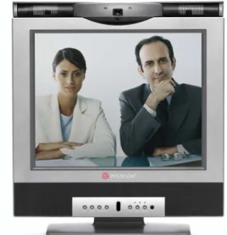 Figure 2. The all-in-one videoconferencing  system used in the intervention study.  (Reprinted with permission from Polycom Inc.) 