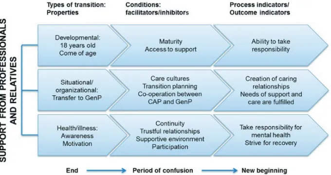 Figure 2 The results of studies I–IV describe that young adults undergo multiple simultaneous  transitions during transition from CAP to GenP.