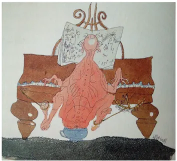Figure 9 Pianist in Distress—A Satire: Caricature of Modern Music. Paul Klee (1909). 