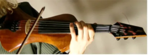 Figure 1.4: The Electric Viola Grande, an electronically amplified viola build by Swedish instrument builder Richard Rolf.