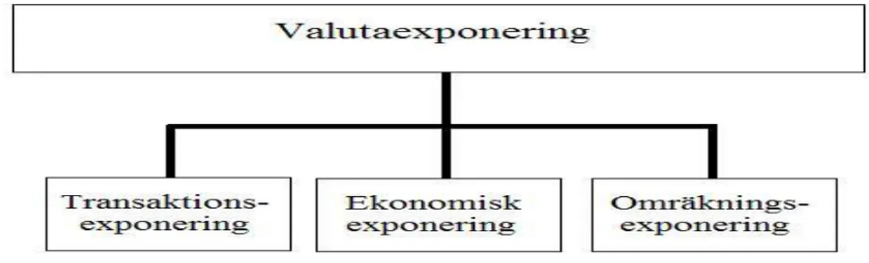 Figur 8: Uppdelning av valutaexponeringar Källa: Eiteman et al. (1998) 