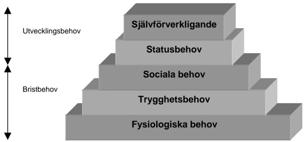 Figur 2: Maslows behovspyramid 
