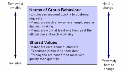 Figure 3: Components of corporate culture (Kotter (1996), p. 149) 
