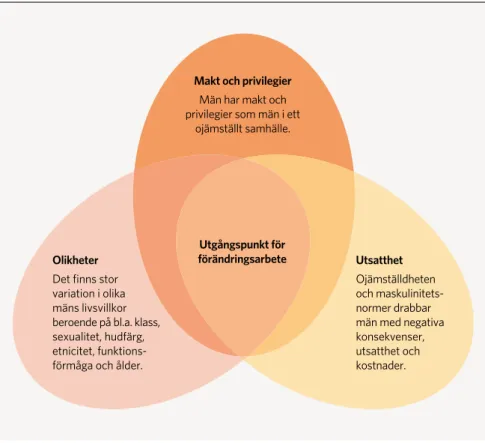 figur 4. Tre parallella perspektiv på maskulinitet och män