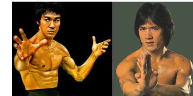 Figur 1: Bruce Lee och Jackie Chan