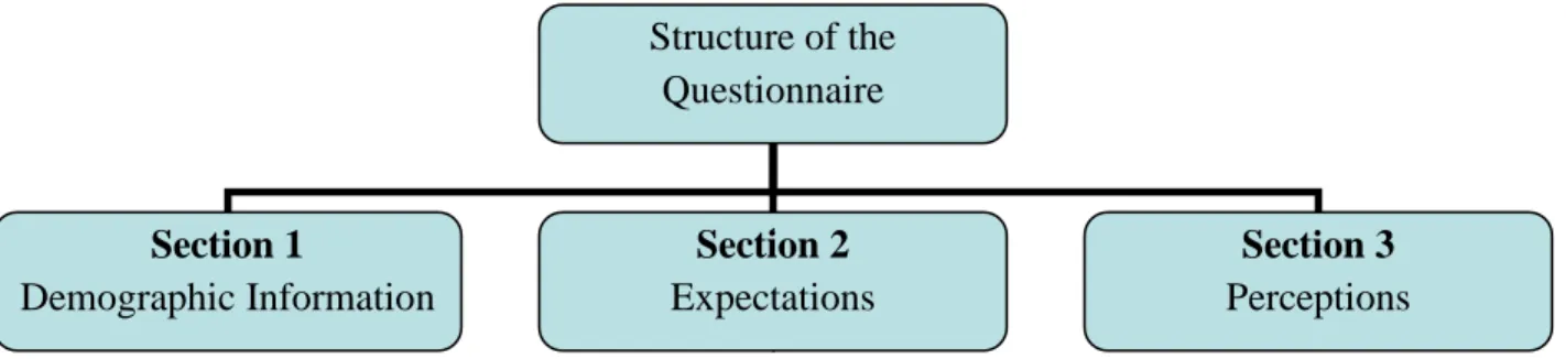 Figure 2.1: The structure of the questionnaire 