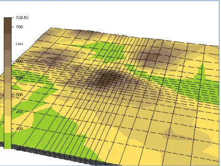 Figure 6-2 Digital terrain model with refinement 