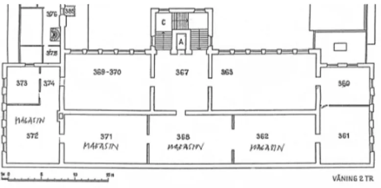 Figur 3. Planritning över våning 2. 