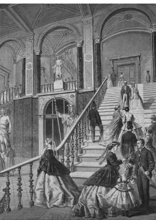 Figure 3  The lounge of Nationalmuseum. Note that visitors entered the  galleries fully dressed, leaving only umbrellas or canes with the guard