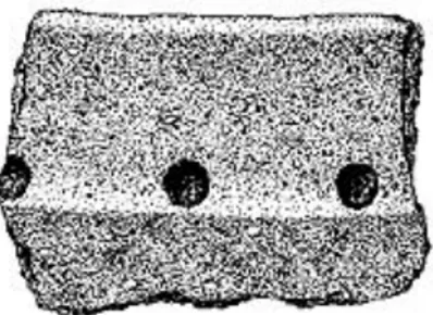 Figur 4. Gropkeramik med cylindriska gropar (Ur: Österholm 1989: 103).  