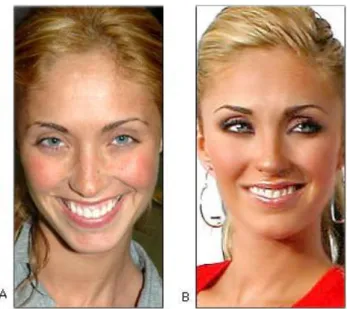 Figure 7.Ideal make-up – A (Make-up A), B (Make up B)
