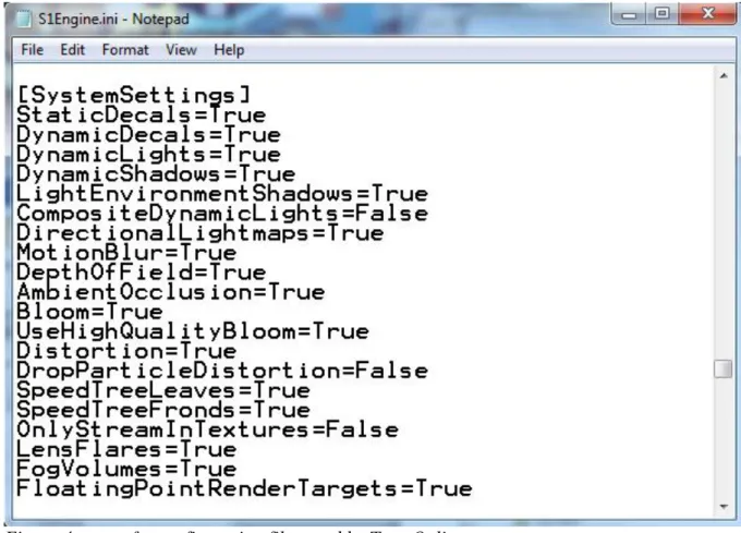 Figure 4: part of a configuration files used by Tera Online. 