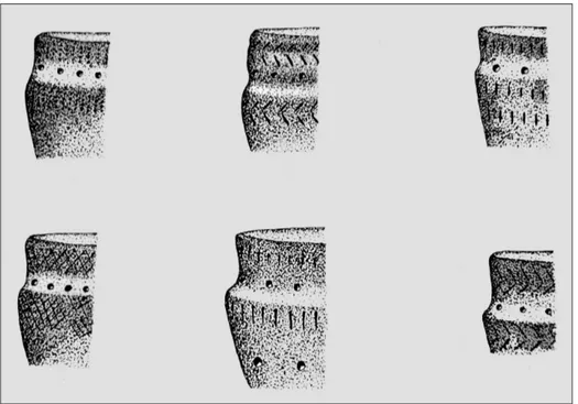 Fig. 4a. Pottery from a Pitted Ware site on Gotland.