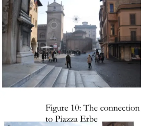 Figure 10: The connection  to Piazza Erbe
