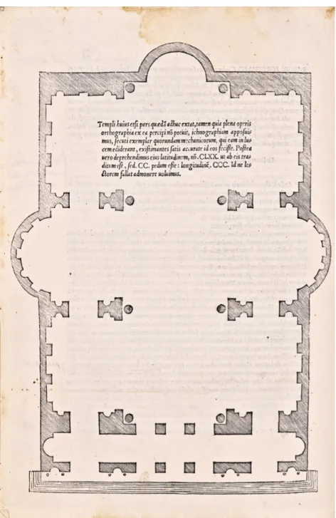 Fig. 3.9: Bartolomeo Marliano Urbis Romae Topographia (1544), 46, Basilica of Maxentius, plan