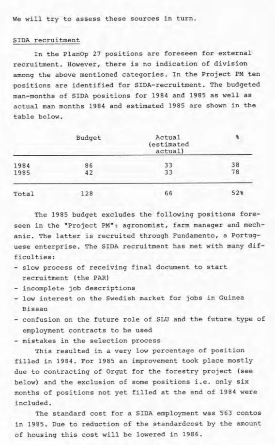 table below. Budget Actual % (estimated actual) 1984 1985 8642 3333 38 78 Total 1 2 8 6 6 5 2 %