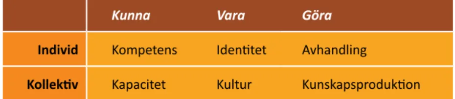 Figur 1. Olika perspektiv på forskarutbildningens syften.